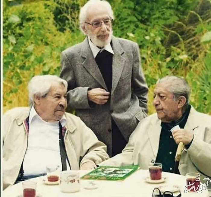 جمشید مشایخی، عزت الله انتظامی و داود رشیدی بزرگان سینما در یک قاب